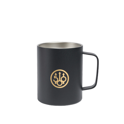 Thermotasse Beretta 500 Years 355 ml aus Edelstahl schwarz